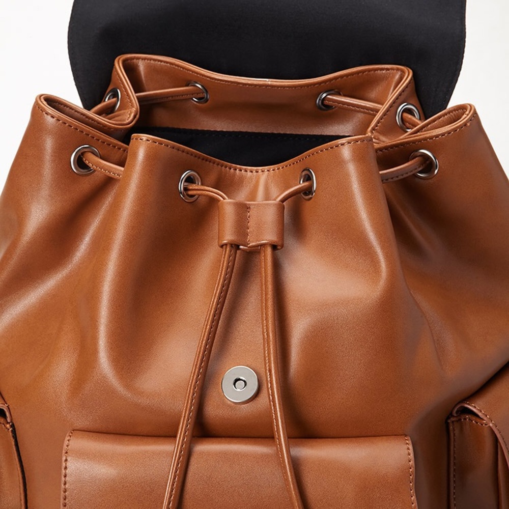 Faux Leather Backpack